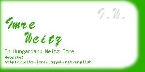 imre weitz business card